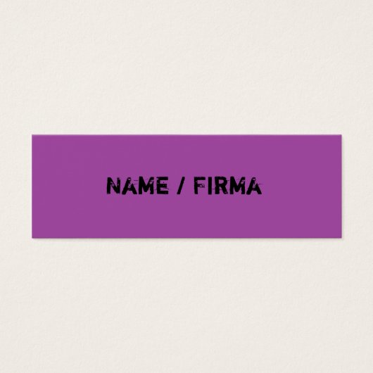 Lila - mini Visitenkarten (Front)