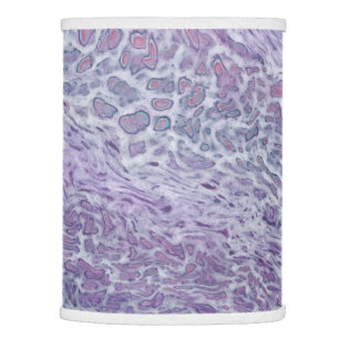 Lilac Acrylic Pouring Abstract Fluid Art Lamp Shade