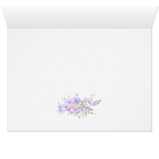 Lilac and Blush Pink Floral (Inside Horizontal (Bottom))