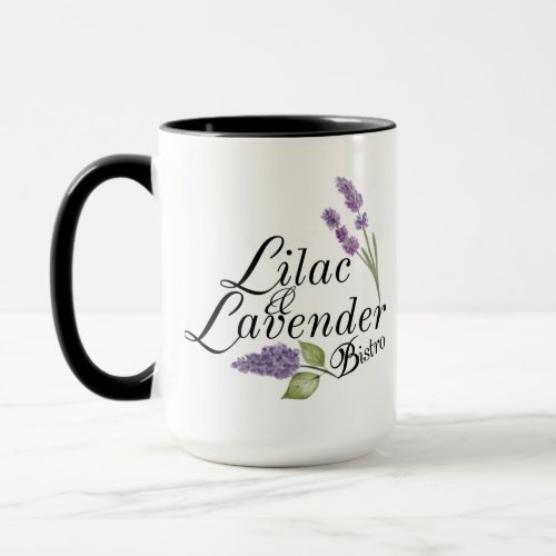 Lilac and Lavender Bistro Mug