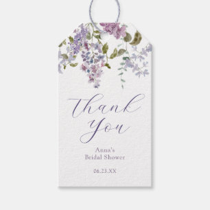 Lilac and Lavender Bridal Shower Gift Tags