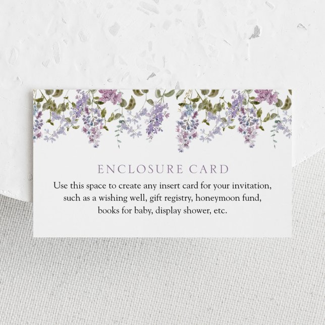 Lilac and Lavender Custom Enclosure Card (Creator Uploaded)