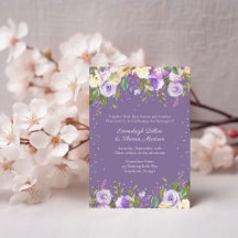 Lilac and Lavender Purple Passion Roses Wedding