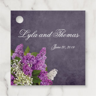 Lilac and Lily of the Valley Favor Tags