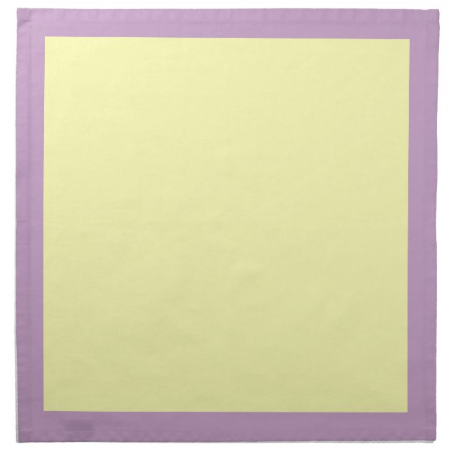 Lilac and Pale Yellow Napkins (Front)