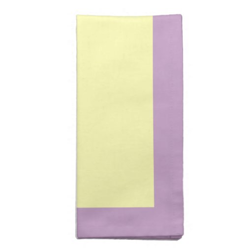 Lilac and Pale Yellow Napkins Zazzle