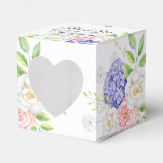Lilac and Peony Sophisticated Wedding Favor Box