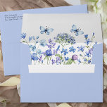 Lilac and Periwinkle Wildflower Wedding Invitation Envelope<br><div class="desc">Lilac and Periwinkle wildflower wedding invitation envelope with printed return address and watercolor wild flowers. This sweet floral design has delicate and feminine wildflowers in a romantic soft palette of lilac, periwinkle, pale purple, lavender and blue. Perfect for spring and summer wedding. For co-ordinating invitations, stationery, signs and day-of-event decor,...</div>