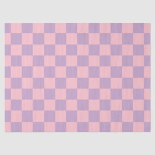 Lilac and Pink Checkerboard Tissue Paper