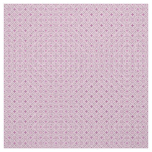 Lilac and Pink Circle Geo Repeat Pattern Fabric