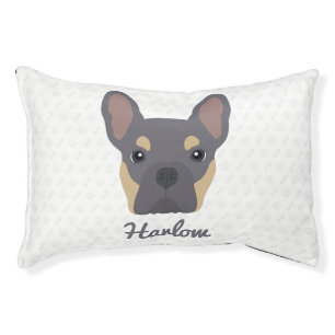 Lilac and Tan French Bulldog Pet Bed