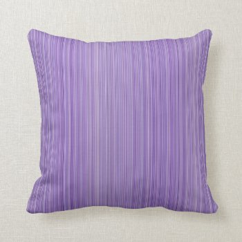 Lilac And White Pinstripe Throw Pillow by BamalamArt at Zazzle