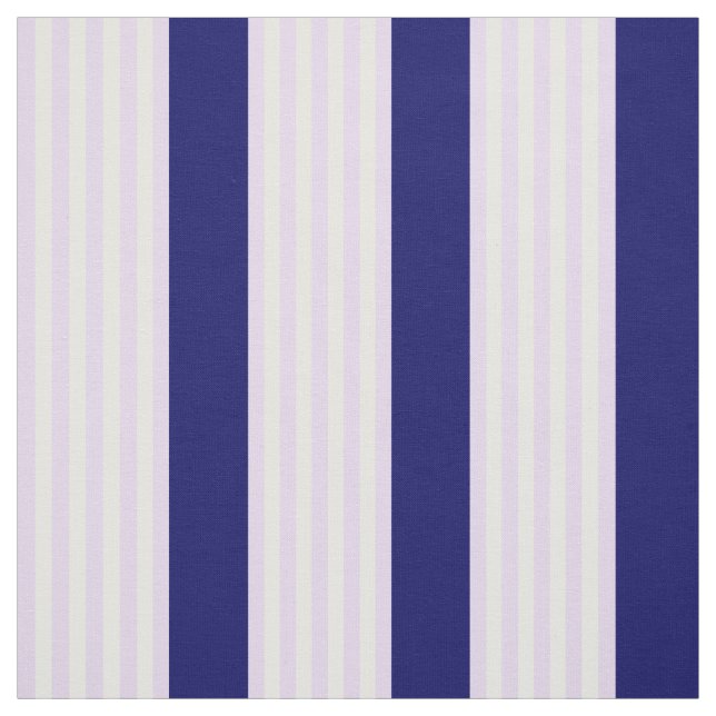 Lilac and white stripes pattern with navy blue fabric