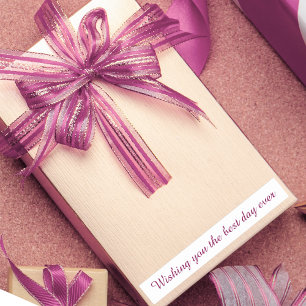 Lilac Birthday Stickers Editable Gift Labels