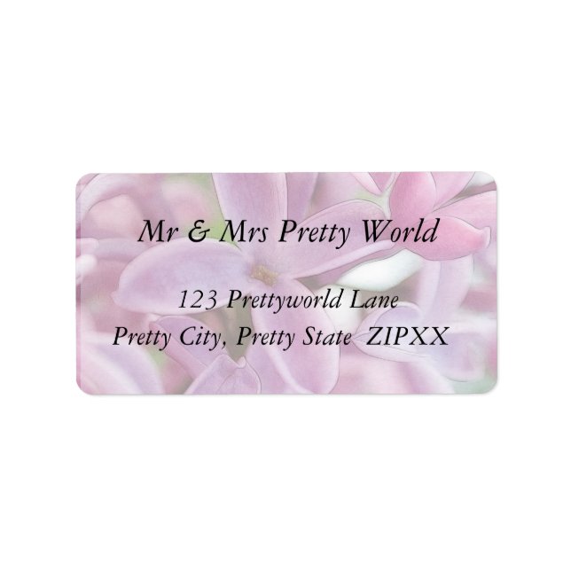 Lilac Bloom In Early Spring Label (Front)