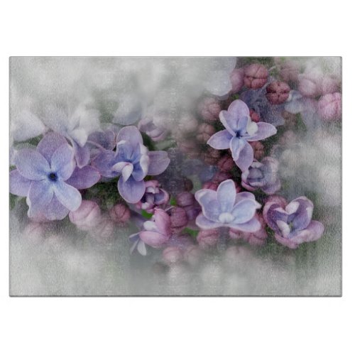 Lilac blooming cutting board