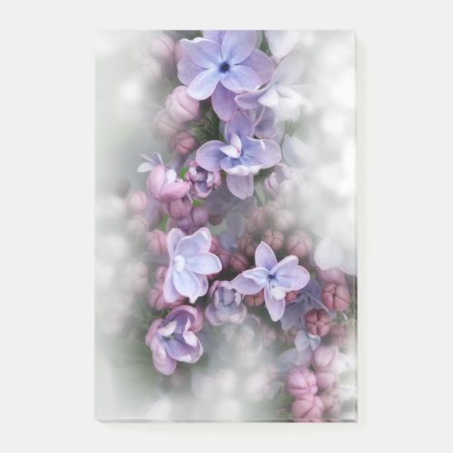 Lilac blooming post_it notes