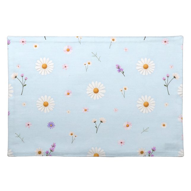 Lilac Bloomlets  Cloth Placemat (Front)