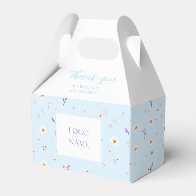Lilac Bloomlets Favor Boxes (Front Side)