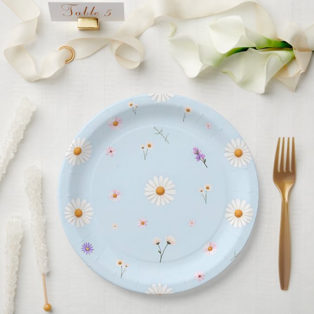 Lilac Bloomlets  Paper Plates (Wedding)