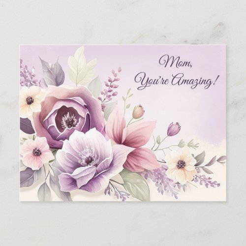 Lilac Blooms Mothers Day Card