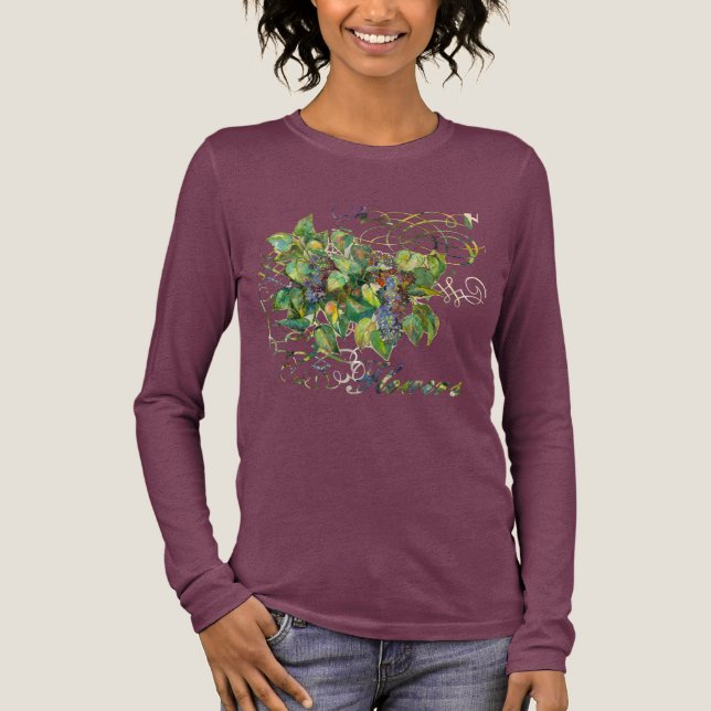 lilac blossoms T-Shirt Tri-Blend Shirt (Front)