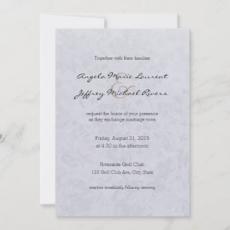 Lilac Blush Wildflowers Wedding Invitation