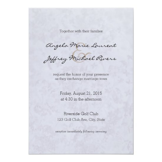 Lilac Blush Wildflowers Wedding Invitation