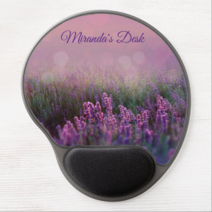 Lilac Bokeh Purple field of flowers Mouse Pad