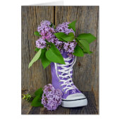 Lilac bouquet in sneaker (Front)
