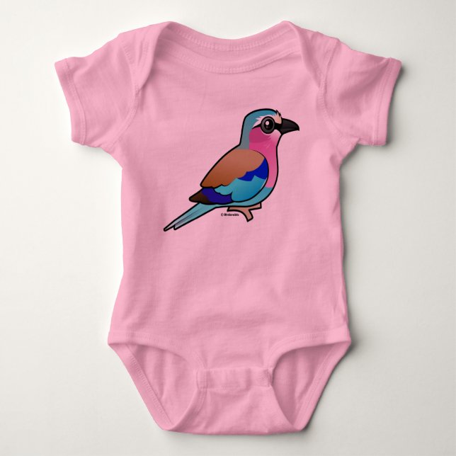 Lilac-breasted Roller Baby Bodysuit (Front)