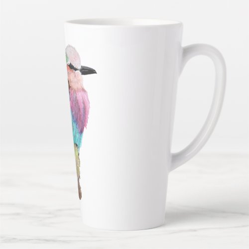 Lilac Breasted Roller Bird Latte Mug