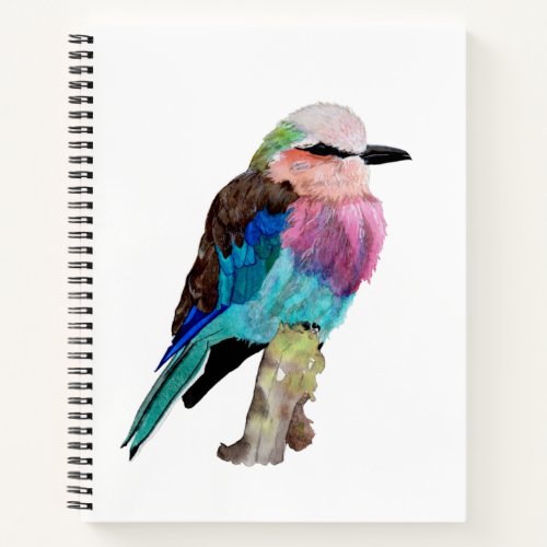 Lilac Breasted Roller Bird Notebook