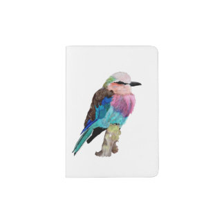 Lilac Breasted Roller Bird Passport Holder
