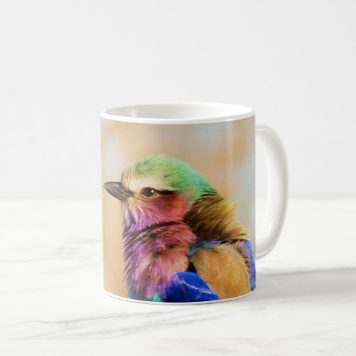 Lilac_Breasted Roller Colorful African Bird Coffee Mug