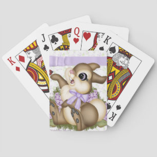 Lilac Bunny Playing Cards