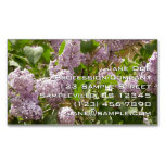 Lilac Bush Beautiful Purple Spring Flowers Business Card Magnet