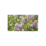 Lilac Bush Beautiful Purple Spring Flowers Checkbook Cover