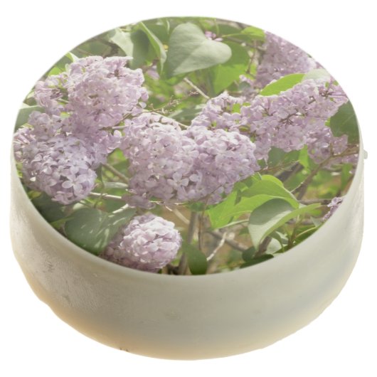 Lilac Bush Beautiful Purple Spring Flowers Chocolate Covered Oreo (Angled)