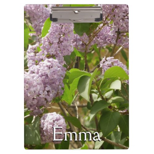 Lilac Bush Beautiful Purple Spring Flowers Clipboard