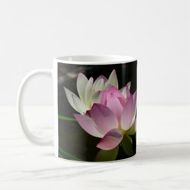 Lilac Bush Beautiful Purple Spring Flowers Coffee Mug (Left)