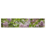 Lilac Bush Beautiful Purple Spring Flowers Desk Name Plate