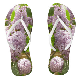 Lilac Bush Beautiful Purple Spring Flowers Flip Flops