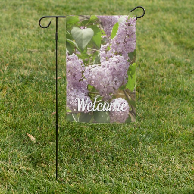 Lilac Bush Beautiful Purple Spring Flowers Garden Flag (In SItu)
