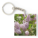 Lilac Bush Beautiful Purple Spring Flowers Keychain