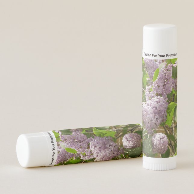 Lilac Bush Beautiful Purple Spring Flowers Lip Balm (Front)
