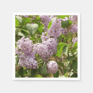 Lilac Bush Beautiful Purple Spring Flowers Napkins
