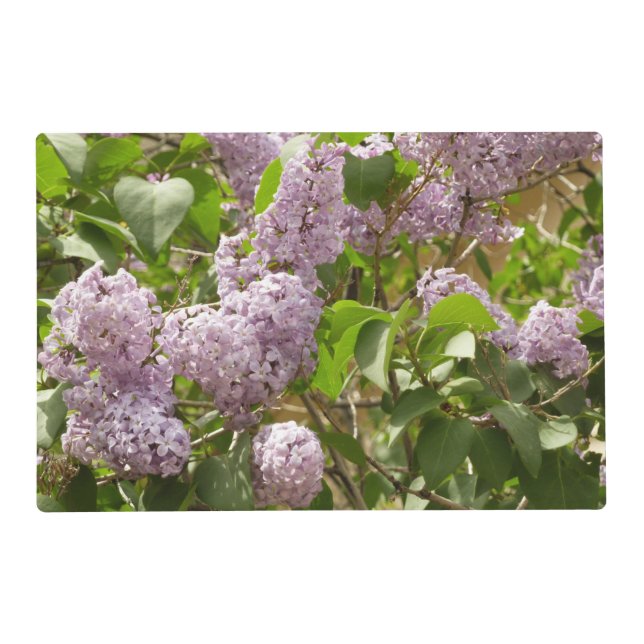 Lilac Bush Beautiful Purple Spring Flowers Placemat (Front)
