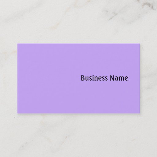 Customizable Lilac Business Card Templates