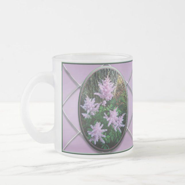 Lilac Butterfly Bush Flower Mugs Customizable (Left)